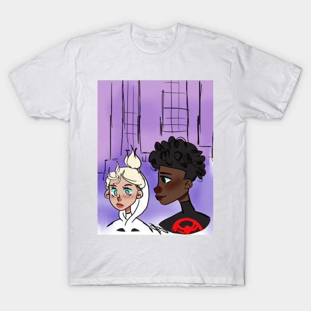 Miles and Gwen T-Shirt by MershadiesArt